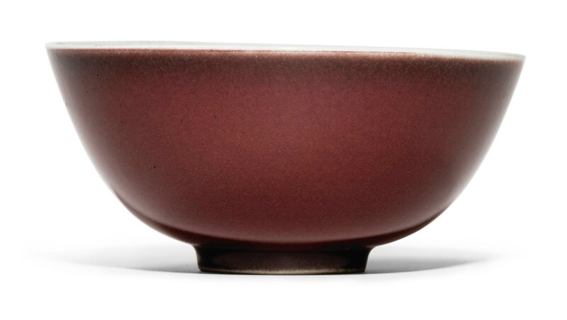 A copper-red glazed bowl, Yongzheng mark and period (1723-1735)