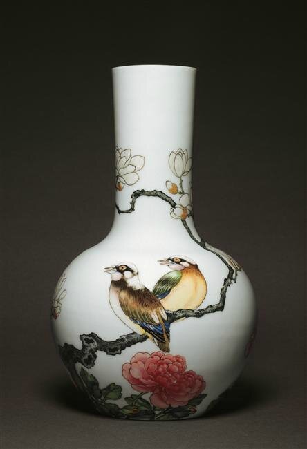 Size : Small DYFYMXD/écoration de Vase d/écoration de Jardin Vase Vintage Style Chinois Porcelaine Bleue et Blanche Vase en c/éramique Art Vase d/écoratif pour la Famille