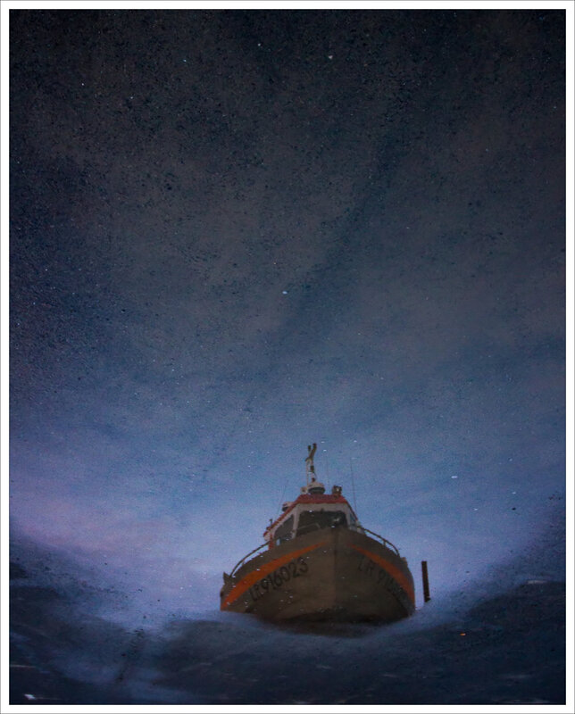 Aiguillon reflet bateau flaque envers 120116