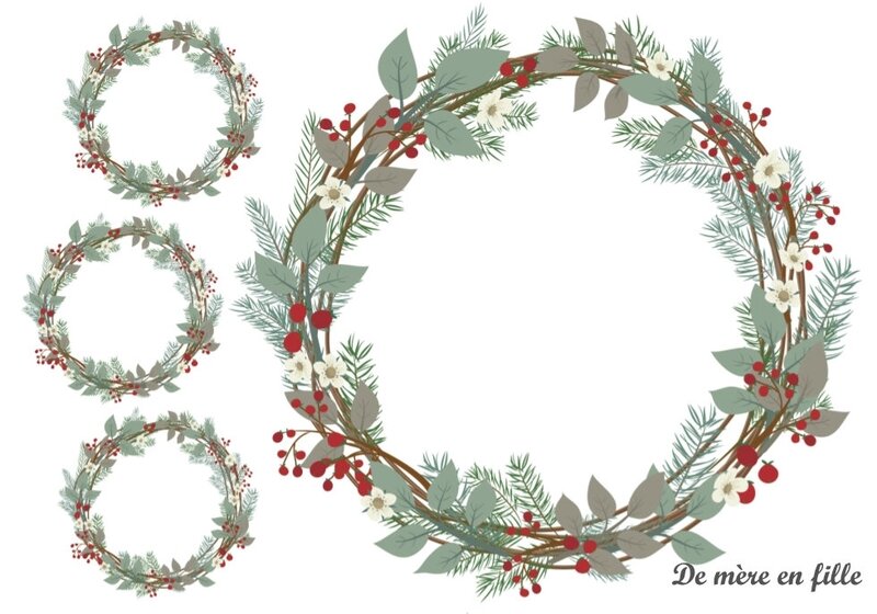 couronne de Noël