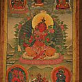 Red tara thangka. tibet, 18th century, palpung (situ panchen style)