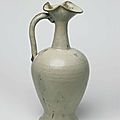 Large lushan type phosphatic glazed ewer, tang dynasty, 618 – 907 a.d.
