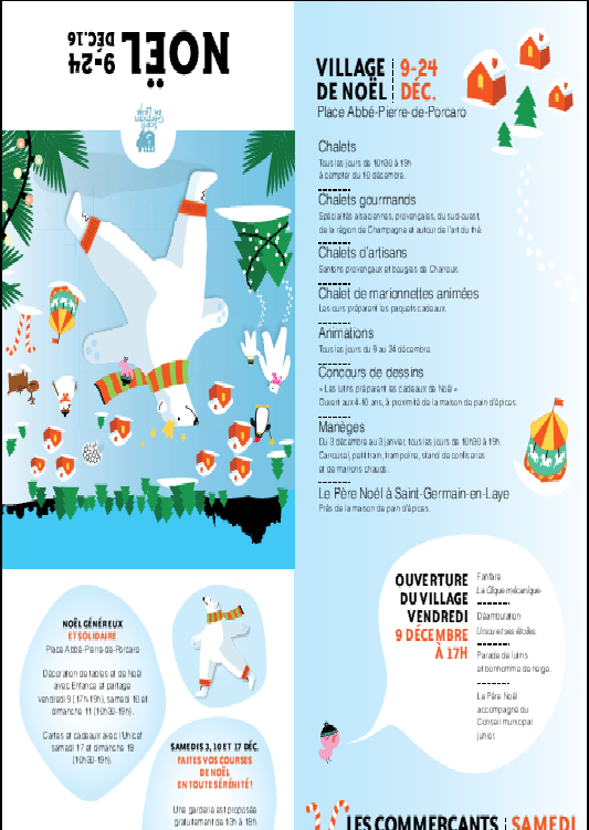 L'UNICEF SUR LE MARCHE DE NOEL DE ST GERMAINenLAYE LES 17 et 18 DECEMBRE