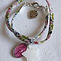 Bracelet Couronnée d'Etoiles fushia