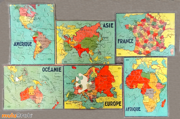 JEU-DE-PATIENCE-Carte-pays-puzzle-ancien-9-muluBrok