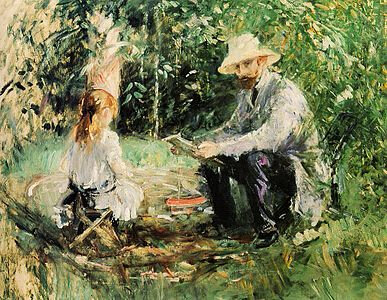 Eugene_Manet_and_His_Daughter_in_the_Garden_1883_Berthe_Morisot