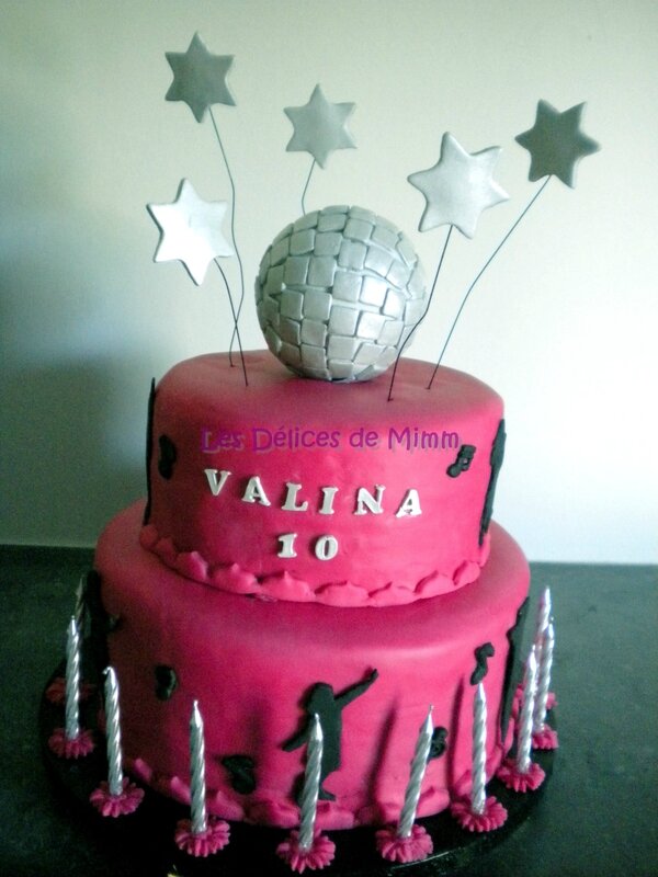 Gâteau disco pour les 10 ans de Valina 6