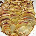 Feuilleté de pommes de terre et fenouil en gratin