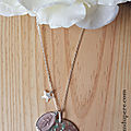 Sautoir de la médaille miraculeuse GM (rose clair) - 69 € sur chaîne 80 cm ; 64 € sur chaîne 60 cm
