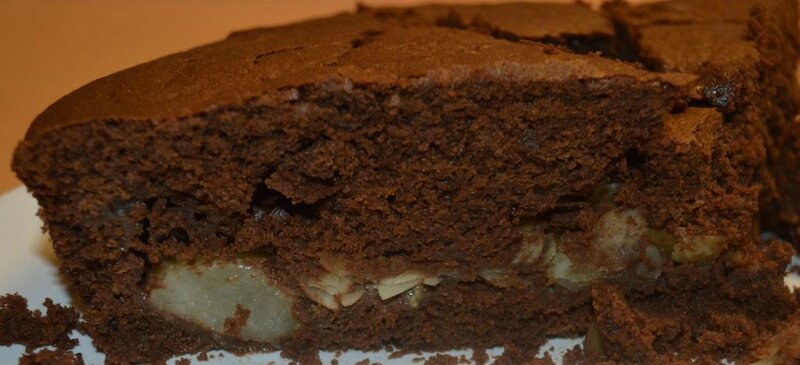 fondant poire choco