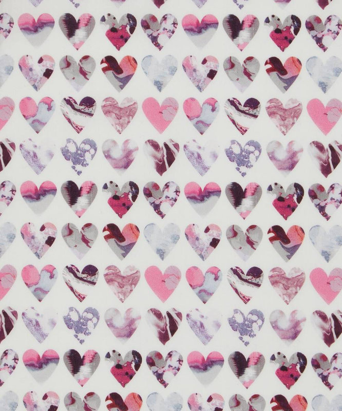 Marble Hearts pink