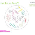 Broder les feuilles : motifs 4