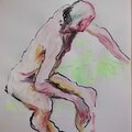 dessin peinture tableau de nu homme modèle vivant (12)