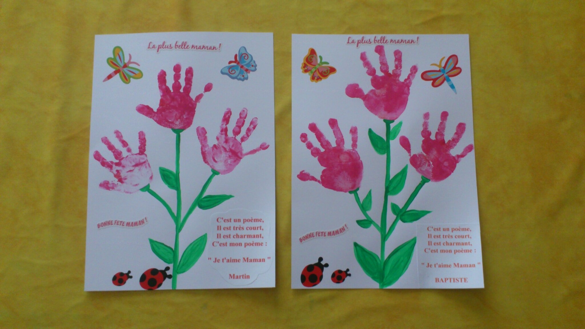 Bouquet De Fleur Empreintes De Main Pour La Fete Des Meres Les Lutins Creatifs Bricolage Pour Enfants