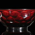 A good ruby-red Beijing glass bowl, China, 18th/19th ct. © 2010 Nagel