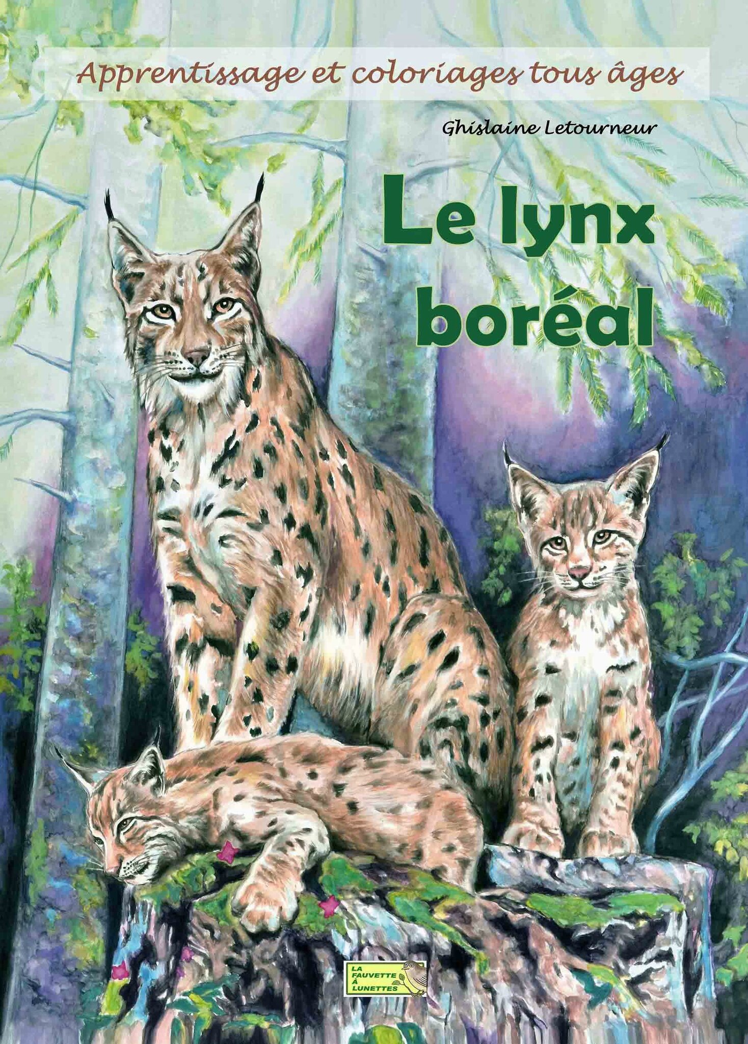 Couverture 1 Cahier lynx boréal Ghislaine Letourneur