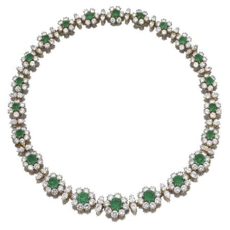 Impressive Emerald and diamond jewelry from the property of Christina ...