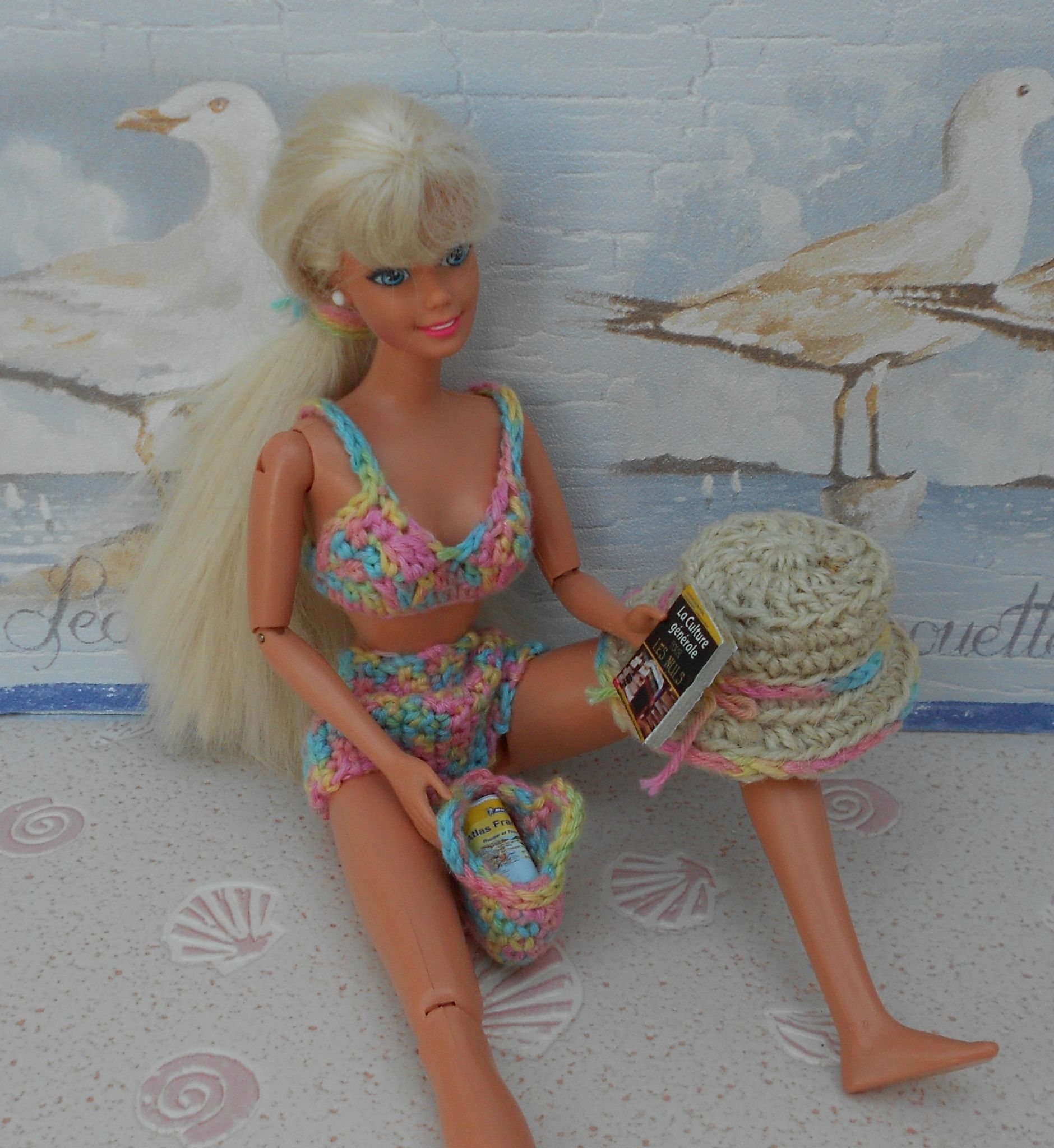 Barbie à la plage - tatie fabie et ses bricoles