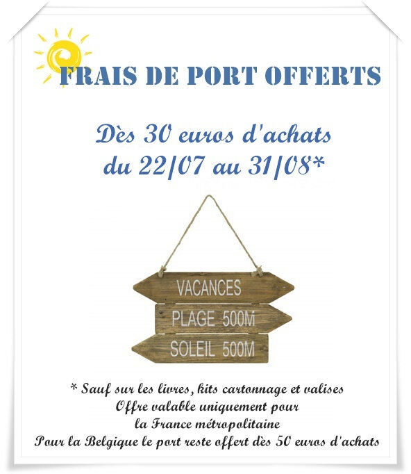 frais de port juillet 2018