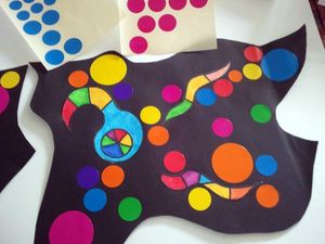 47_FORMES GEOMETRIQUES_à partir de Ensemble multicolore de Kandinsky réalisation