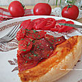 Tarte chorizo-tomate
