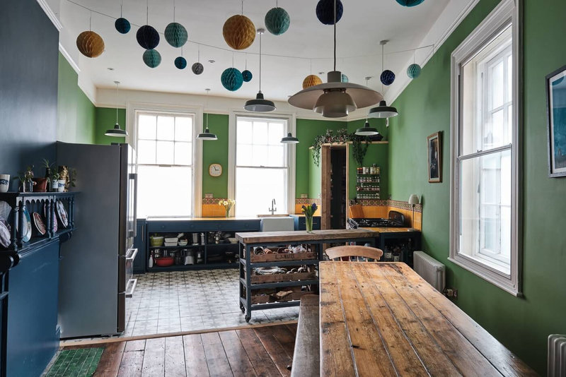 kitchen-green-walls-nordroom