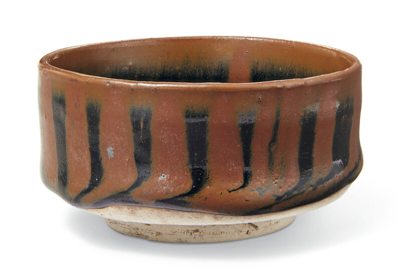An unusual Henan black and russet-striped shallow bowl, Song dynasty (960-1279)