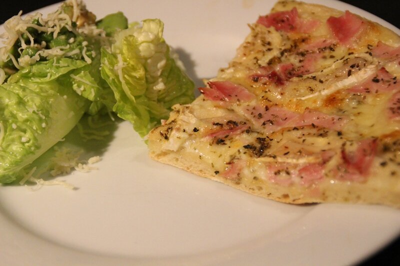 pizza chevre herbes