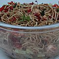 Salade de nouilles chinoises aux crevettes