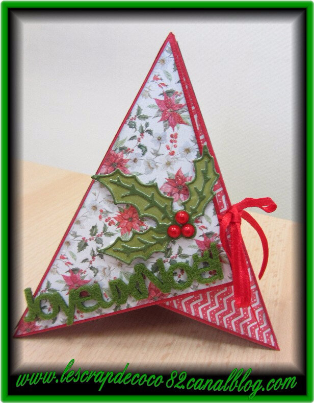 Carte Pyramide Joyeux Noel Le Scrap De Coco