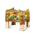 A sancai money chest, Tang dynastyA sancai money chest, Tang dynasty