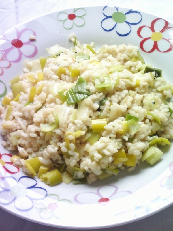 Risotto au poireau et au 120 street cook...