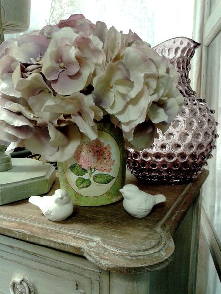 carafe,hortensia