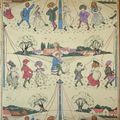 The May Day, Nursery Wallpaper, by Harry Aapper. 1905;