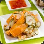 Salade asiatique de carottes et concombres