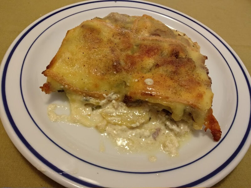 Gratin aux lardons et fromage à raclette (2)