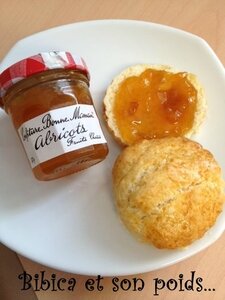 Scones, la recette de Pascale Weeks confiture abricot