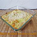 Gratin de courge butternut au curry
