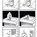 Chanson de noël en bd : images séquentielles de père-noël