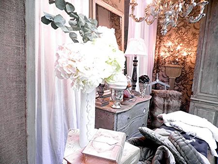 ambiance chocolat, blanc,beige,hortensias