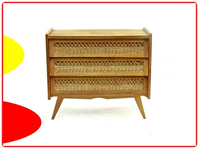 commode bois rotin (48)