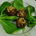 Champignons farcis à la volaille et au parmesan