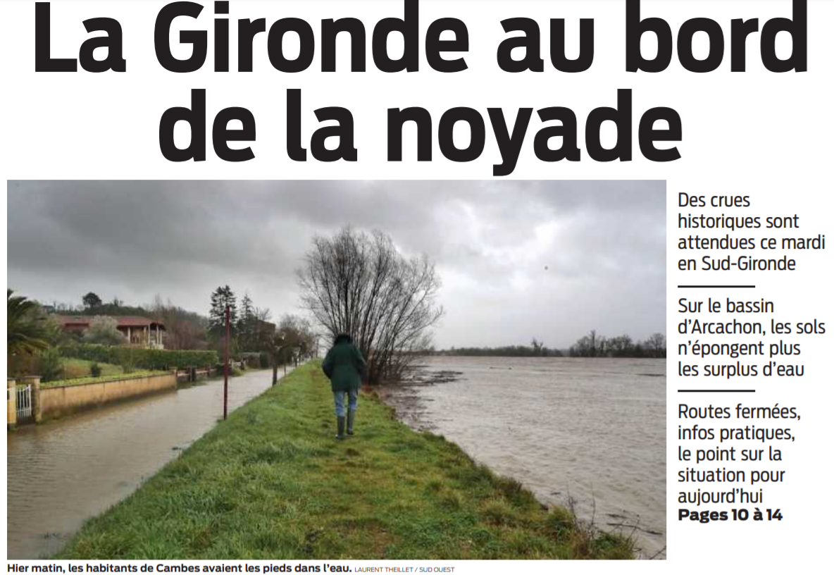 Inondations Gironde Vigilante
