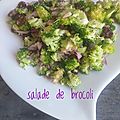 Salade de brocoli aux raisins secs
