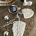 Créa n°10: Duo de feuilles en macramé