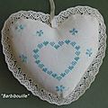 Coussin coeur.