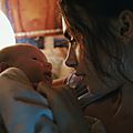 Lily Collins and baby Rosie movie