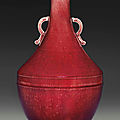 A copper-red-glazed vase, 18th century