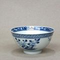 Bol en porcelaine bleu de hué. chine pour le vietnam, xixème siècle 