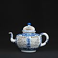 Double walled teapot, china, kangxi period